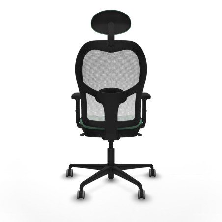 Sedia Ufficio con Poggiatesta Piqueras y Crespo 2D036G1 Verde Smeraldo
