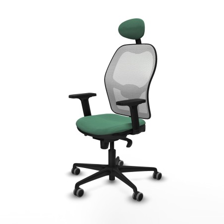 Chaise de Bureau avec Appui-tête Piqueras y Crespo 2D036G1 Vert émer