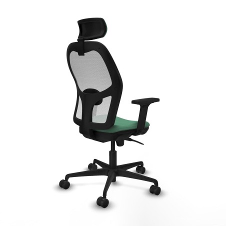 Office Chair with Headrest Piqueras y Crespo 2D036N2 Emerald Green