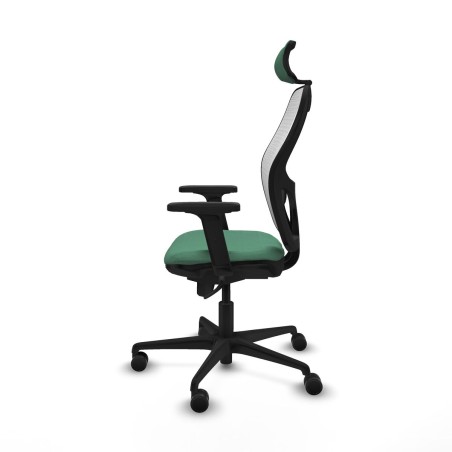 Office Chair with Headrest Piqueras y Crespo 2D036N2 Emerald Green