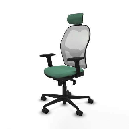 Sedia Ufficio con Poggiatesta Piqueras y Crespo 2D036N2 Verde Smeraldo