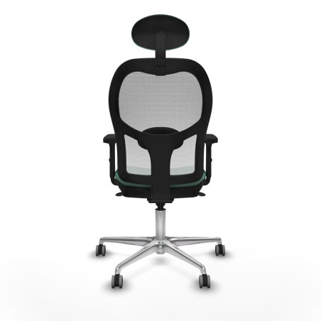 Sedia Ufficio con Poggiatesta Piqueras y Crespo 2D086G1 Verde Smeraldo