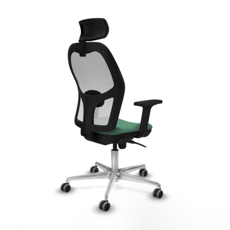 Office Chair with Headrest Piqueras y Crespo 2D086G2 Emerald Green