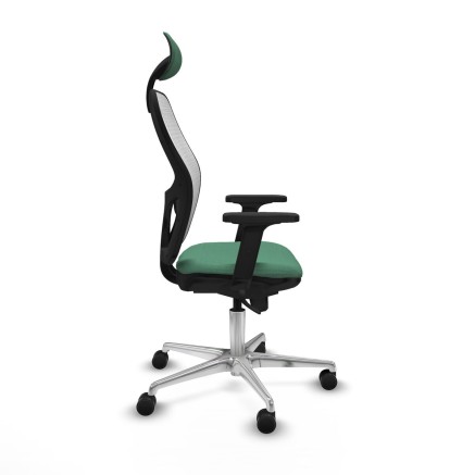 Office Chair with Headrest Piqueras y Crespo 2D086N1 Emerald Green 2