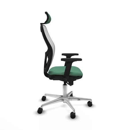 Chaise de Bureau avec Appui-tête Piqueras y Crespo 2D086N2 Vert émer