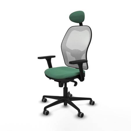 Chaise de Bureau avec Appui-tête Piqueras y Crespo 3D036G1 Vert émer