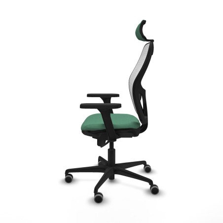 Sedia Ufficio con Poggiatesta Piqueras y Crespo 3D036G2 Verde Smeraldo