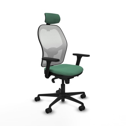 Chaise de Bureau avec Appui-tête Piqueras y Crespo 3D036N2 Vert émer