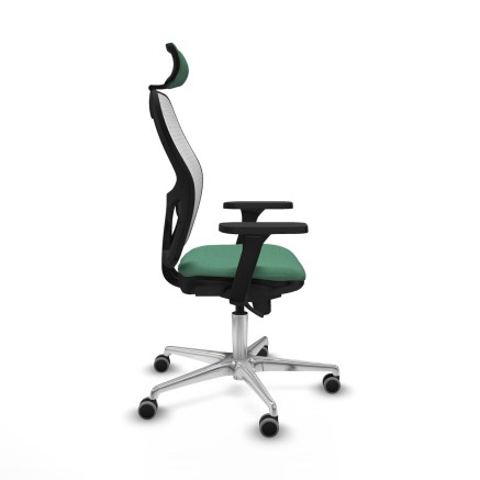 Chaise de Bureau avec Appui-tête Piqueras y Crespo 3D086G2 Vert émer 2