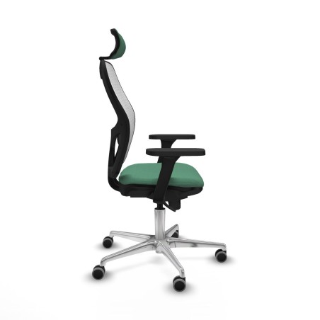 Chaise de Bureau avec Appui-tête Piqueras y Crespo 3D086G2 Vert émer