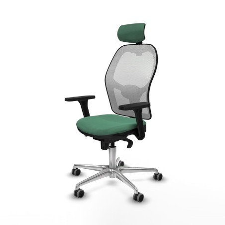 Chaise de Bureau avec Appui-tête Piqueras y Crespo 3D086G2 Vert émer