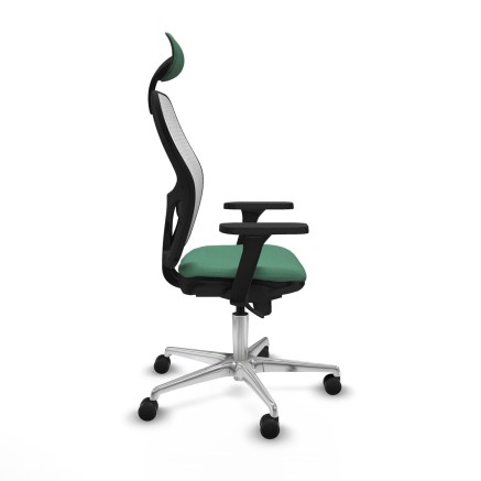 Office Chair with Headrest Piqueras y Crespo 3D086N1 Emerald Green 2