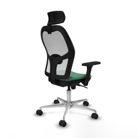 Office Chair with Headrest Piqueras y Crespo 3D086N2 Emerald Green