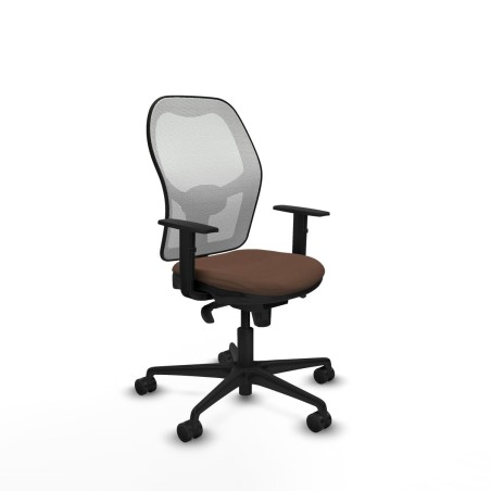 Sedia da Ufficio Piqueras y Crespo 1D036N0 Bianco Marrone scuro