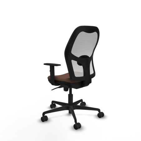 Sedia da Ufficio Piqueras y Crespo 1D036N0 Bianco Marrone scuro