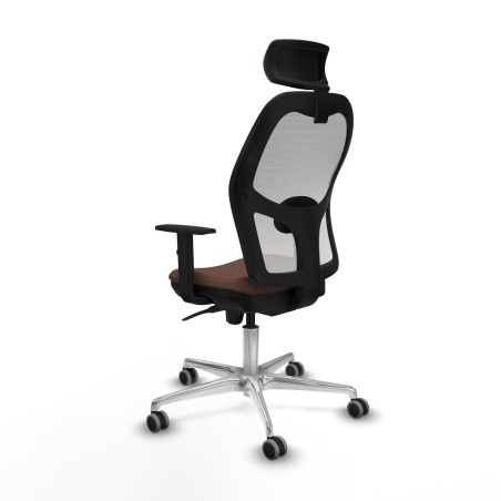 Bürostuhl mit Kopfstütze Piqueras y Crespo 1D086G2 Weiß Dunkelbraun