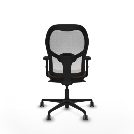 Sedia da Ufficio Piqueras y Crespo 2D036G0 Bianco Marrone scuro