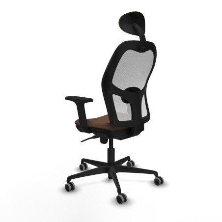 Bürostuhl mit Kopfstütze Piqueras y Crespo 2D036G1 Weiß Dunkelbraun
