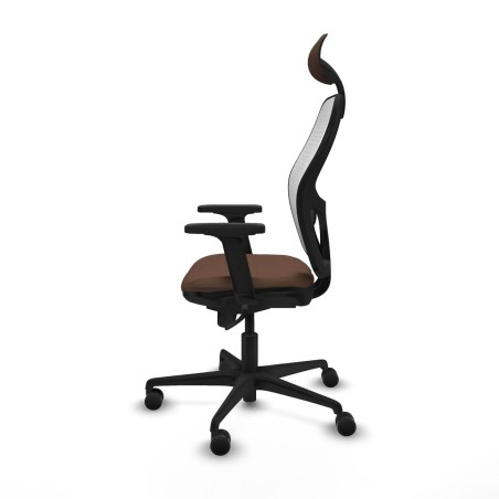 Bürostuhl mit Kopfstütze Piqueras y Crespo 2D036N1 Weiß Dunkelbraun