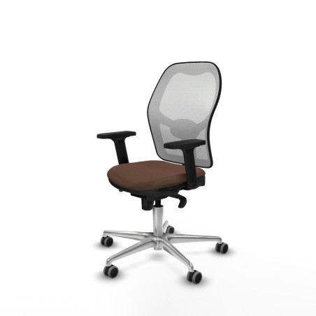 Sedia da Ufficio Piqueras y Crespo 2D086G0 Bianco Marrone scuro