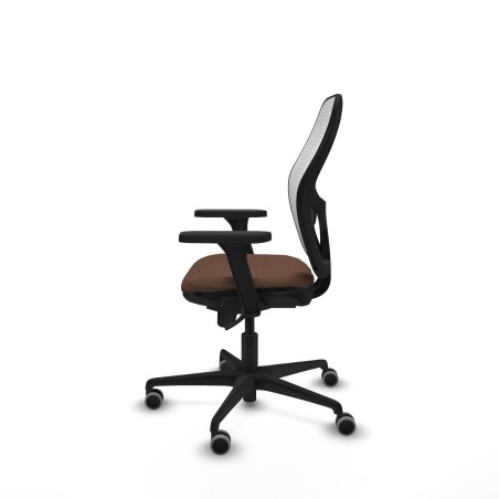 Sedia da Ufficio Piqueras y Crespo 3D036G0 Bianco Marrone scuro