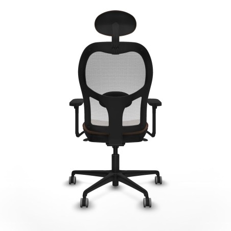 Chaise de Bureau avec Appui-tête Piqueras y Crespo 3D036G1 Blanc Brun
