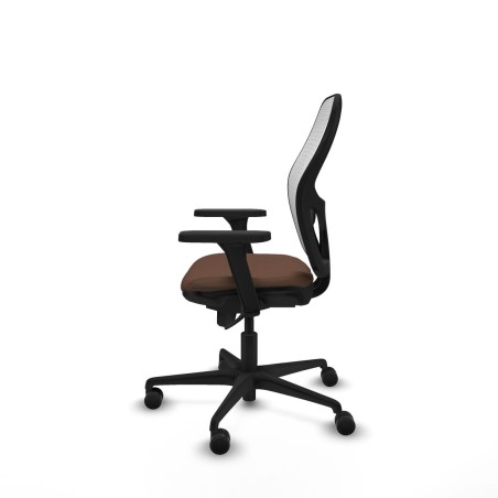 Sedia da Ufficio Piqueras y Crespo 3D036N0 Bianco Marrone scuro