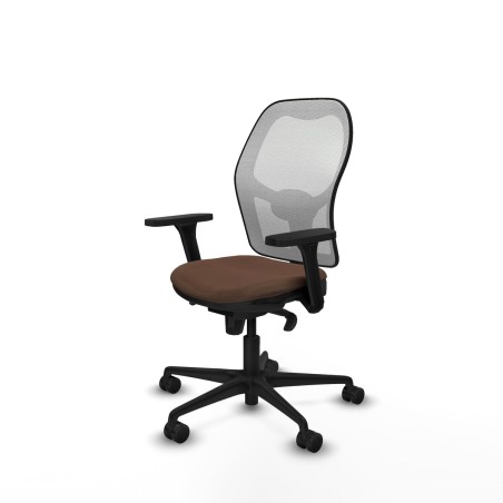 Sedia da Ufficio Piqueras y Crespo 3D036N0 Bianco Marrone scuro