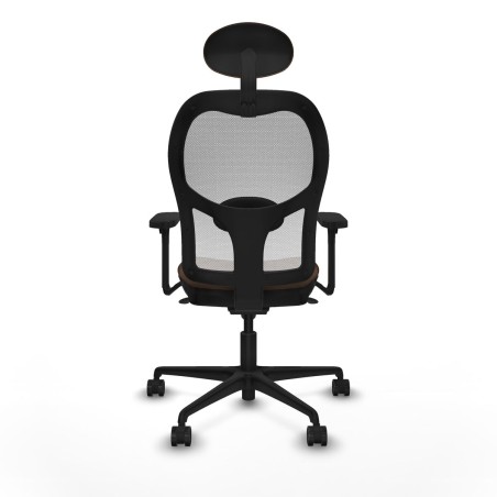 Bürostuhl mit Kopfstütze Piqueras y Crespo 3D036N1 Weiß Dunkelbraun