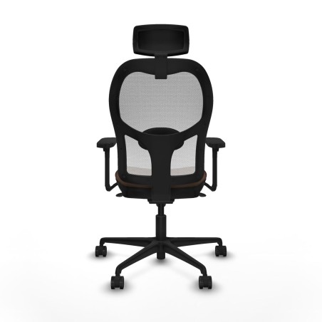 Chaise de Bureau avec Appui-tête Piqueras y Crespo 3D036N2 Blanc Brun