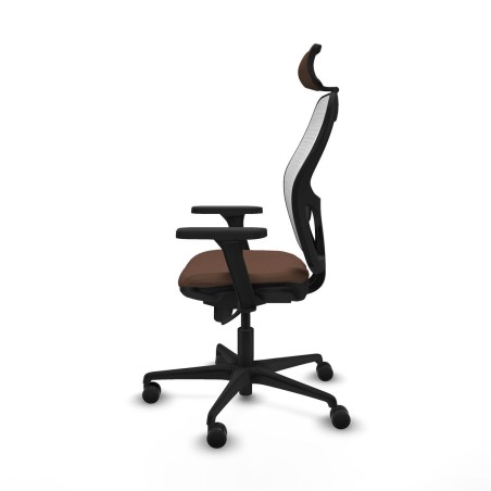Chaise de Bureau avec Appui-tête Piqueras y Crespo 3D036N2 Blanc Brun