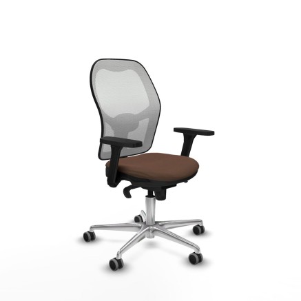 Sedia da Ufficio Piqueras y Crespo 3D086G0 Bianco Marrone scuro
