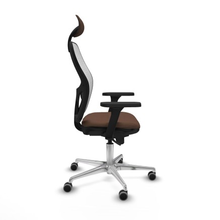 Office Chair with Headrest Piqueras y Crespo 3D086G1 White Dark brown 2