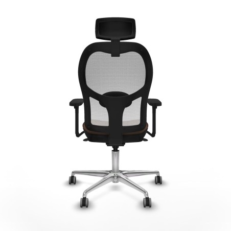 Office Chair with Headrest Piqueras y Crespo 3D086G2 White Dark brown