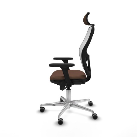 Office Chair with Headrest Piqueras y Crespo 3D086G2 White Dark brown