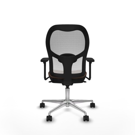 Chaise de Bureau Piqueras y Crespo 3D086N0 Blanc Brun foncé