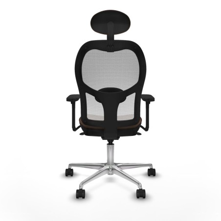 Office Chair with Headrest Piqueras y Crespo 3D086N1 White Dark brown