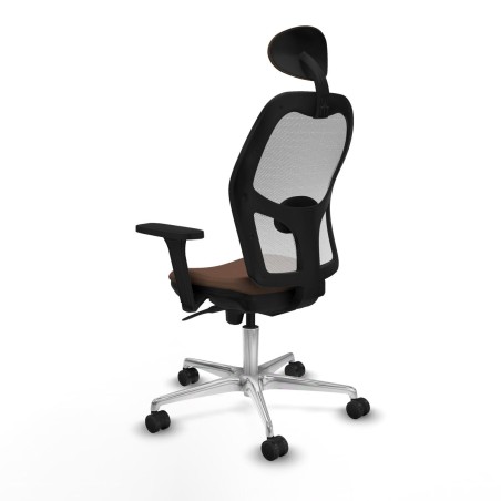 Office Chair with Headrest Piqueras y Crespo 3D086N1 White Dark brown