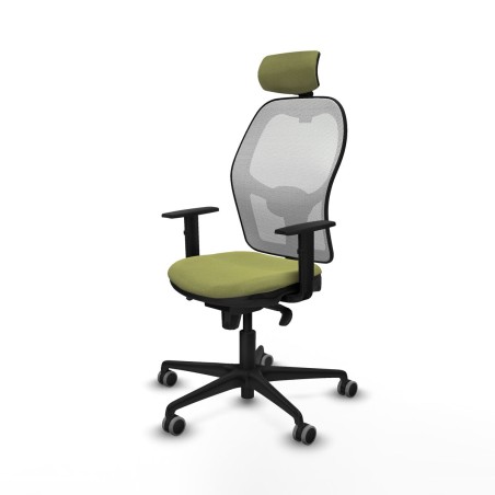 Sedia Ufficio con Poggiatesta Piqueras y Crespo 1D036G2 Verde