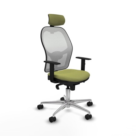 Sedia Ufficio con Poggiatesta Piqueras y Crespo 1D086N2 Verde
