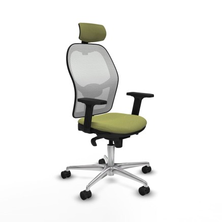 Sedia Ufficio con Poggiatesta Piqueras y Crespo 2D086N2 Verde