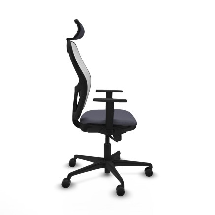 Chaise de Bureau avec Appui-tête Piqueras y Crespo 1D036N2 Gris fonc 2