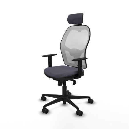 Chaise de Bureau avec Appui-tête Piqueras y Crespo 1D036N2 Gris fonc