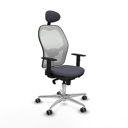 Office Chair with Headrest Jorquera Piqueras y Crespo 1D086G1 Dark gre