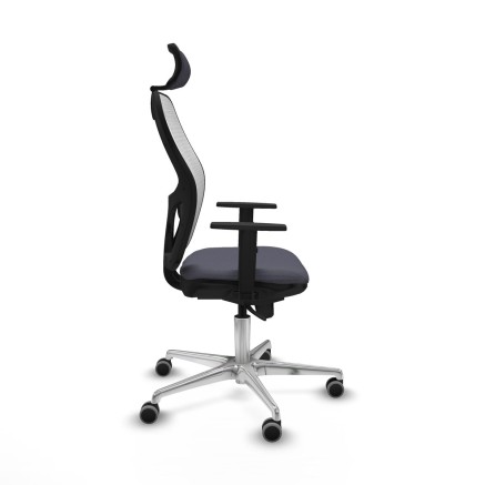 Office Chair with Headrest Piqueras y Crespo 1D086G2 Dark grey 2