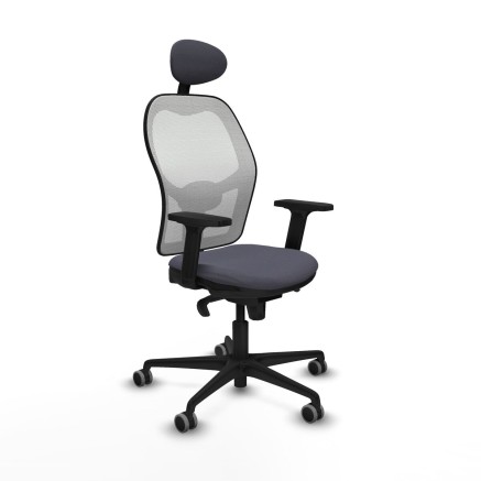 Chaise de Bureau avec Appui-tête Piqueras y Crespo 2D036G1 Gris fonc