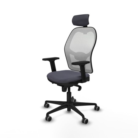 Chaise de Bureau avec Appui-tête Piqueras y Crespo 2D036G2 Gris fonc