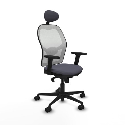 Chaise de Bureau avec Appui-tête Piqueras y Crespo 2D036N1 Gris fonc