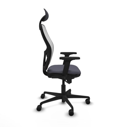 Chaise de Bureau avec Appui-tête Piqueras y Crespo 2D036N1 Gris fonc 2
