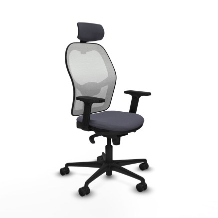 Chaise de Bureau avec Appui-tête Piqueras y Crespo 2D036N2 Gris fonc